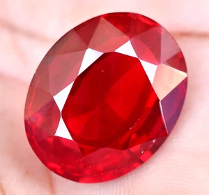 70.80 Ct Natural Mozambique Blood Red Ruby Certified Stunning Loose Gemstone - Picture 1 of 7