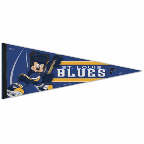 ST. LOUIS BLUES MICKEY MOUSE DISNEY PREMIUM QUALITY PENNANT 12"X30" BANNER Cover