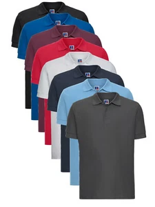 Camisa polo deportiva informal Russell 577M de algodón fino para hombre XS-4XL - Imagen 1 de 16