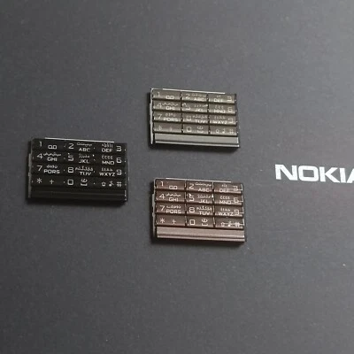 Nuevo teclado original Nokia 8800 Arte para arte de carbono/arte de zafiro marrón/negro Foto 1 de 4