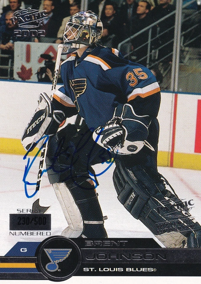 2001-02 Pacific #449 Brent Johnson AUTO 230/500 - Image 1 of 2