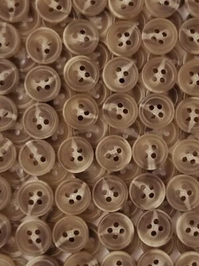 TALLA 14L - 5/16", BORDE INGLÉS HOMBRE BOTÓN, MARRÓN, 1 DOCENA, ACABADO BRILLANTE - Imagen 1 de 1