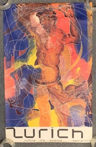 Hans Erni Zurich Switzerland Rare Original Poster 1968 Travel Promo Culture Life - Picture 1 of 10
