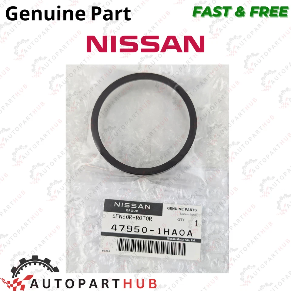 正品日产 Versa Note 后 ABS 传感器转子防滑 1 件 原始设备制造商 47950-1HA0A — 第 1/4 张图片