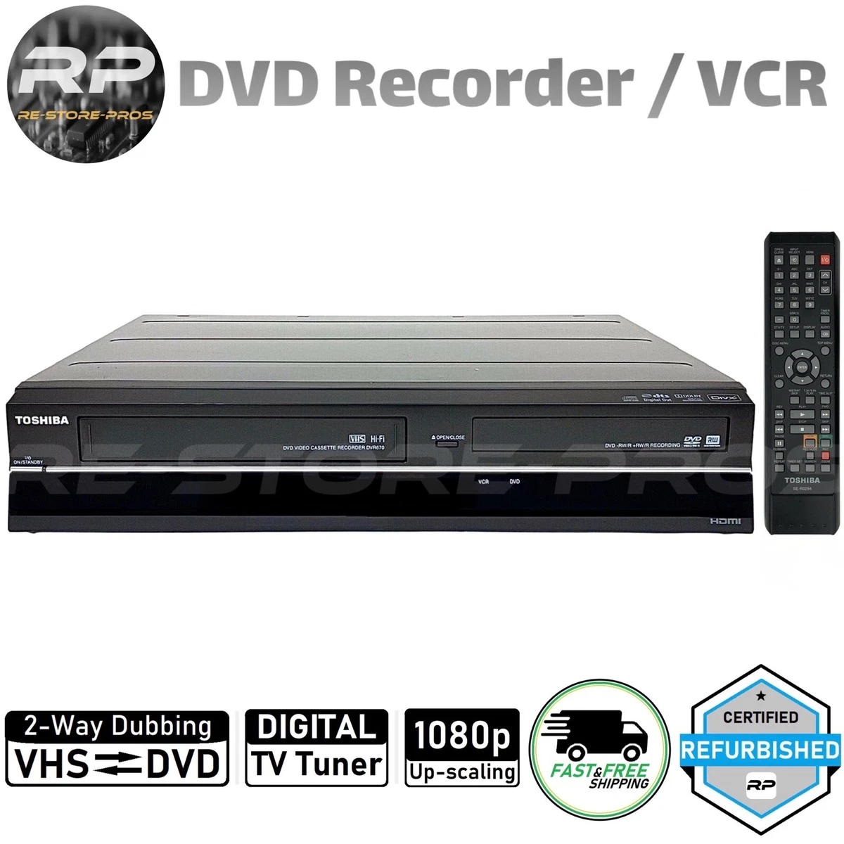 Black VCR DVD & Blu-ray Players for sale | eBay
