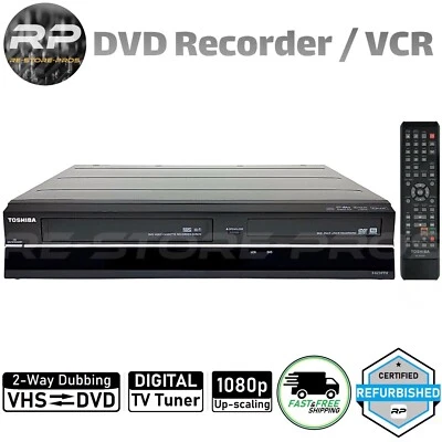 Toshiba DVR670KU DVD VCR Combo Reproductor VHS a DVD Grabadora HDMI Digital TV Sintonizador Foto 1 de 4
