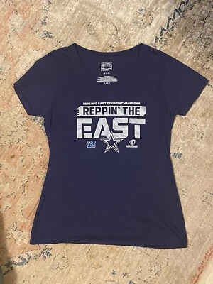 女式 NFL 狂热达拉斯牛仔队 2018 东区冠军 T 恤。 小号 — 第 1/2 张图片