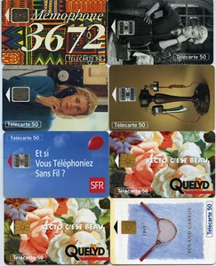 Telefonkarten Frankreich 8 Stück - Bild 1 von 1