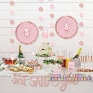 WEDDING AND BRIDAL Blush BUFFET DECORATING KIT (23pc) ~ Party Supplies Rose Gold - Picture 1 of 1