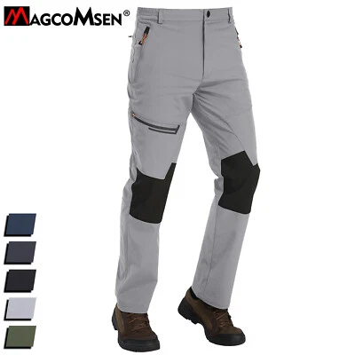 Мужские зимние брюки из флиса с подкладкой лыж снега брюки водостойкий молнии карманы брюки - Изображение 1 из 4