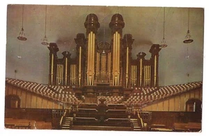 TABERNACLE ORGAN MORMON TEMPLE SQUARE  Salt Lake City Utah Postcard UT 1954 - Picture 1 of 2