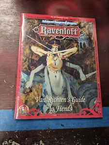 Van Richten's Guide To Fiends 9477 Ravenloft AD&D 2A edizione TSR In Shrink - Foto 1 di 2