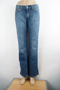 Lucky Brand Jeans Socialite Jean Boot 2 (28 X 33) Women's Denim Flap Pocket USA - Picture 1 of 11