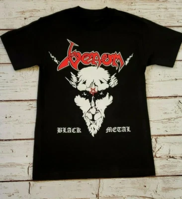 Camiseta unisex Venom Band de metal negro talla completa Foto 1 de 2