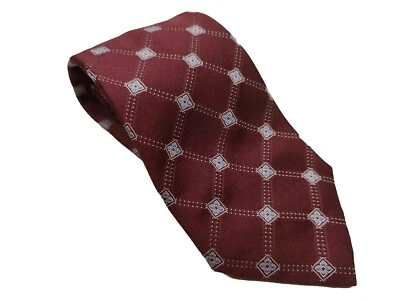 Corbata de seda a cuadros Canali óxido/rojo escarlata/marrón/azul Foto 1 de 4