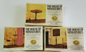 House of Miniatures 3 Queen Anne Dollhouse Furniture Kits Vintage 1970s Sealed - Picture 1 of 4