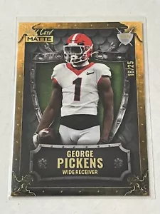 GEORGE PICKENS 2022 Wild Card Matte Weekend Warrior RC SP /25 STEELERS WW-18! - Picture 1 of 3