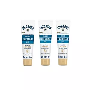 New 3-Pack! Gold Bond Healing & Hydrating Foot Cream – Nourish Dry Feet & Skin - Picture 1 of 7