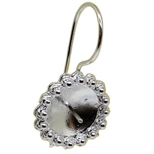 Coralli di Sardegna Base Orecchino Filigrana Sarda Argento Corona Pallini 15mm  - Immagine 1 di 1