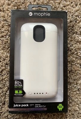 Mophie Juice Pack Samsung Galaxy S4 2300mAh Battery Case White - Image 1 of 4