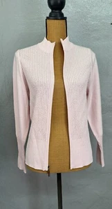 St. John Sport Womens Size Large Pink Sweater Full Zip - Picture 1 of 8