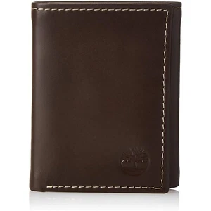 Timberland Men's Wallet Leather Trifold Attached Flip Pocket ID Window - Picture 1 of 1