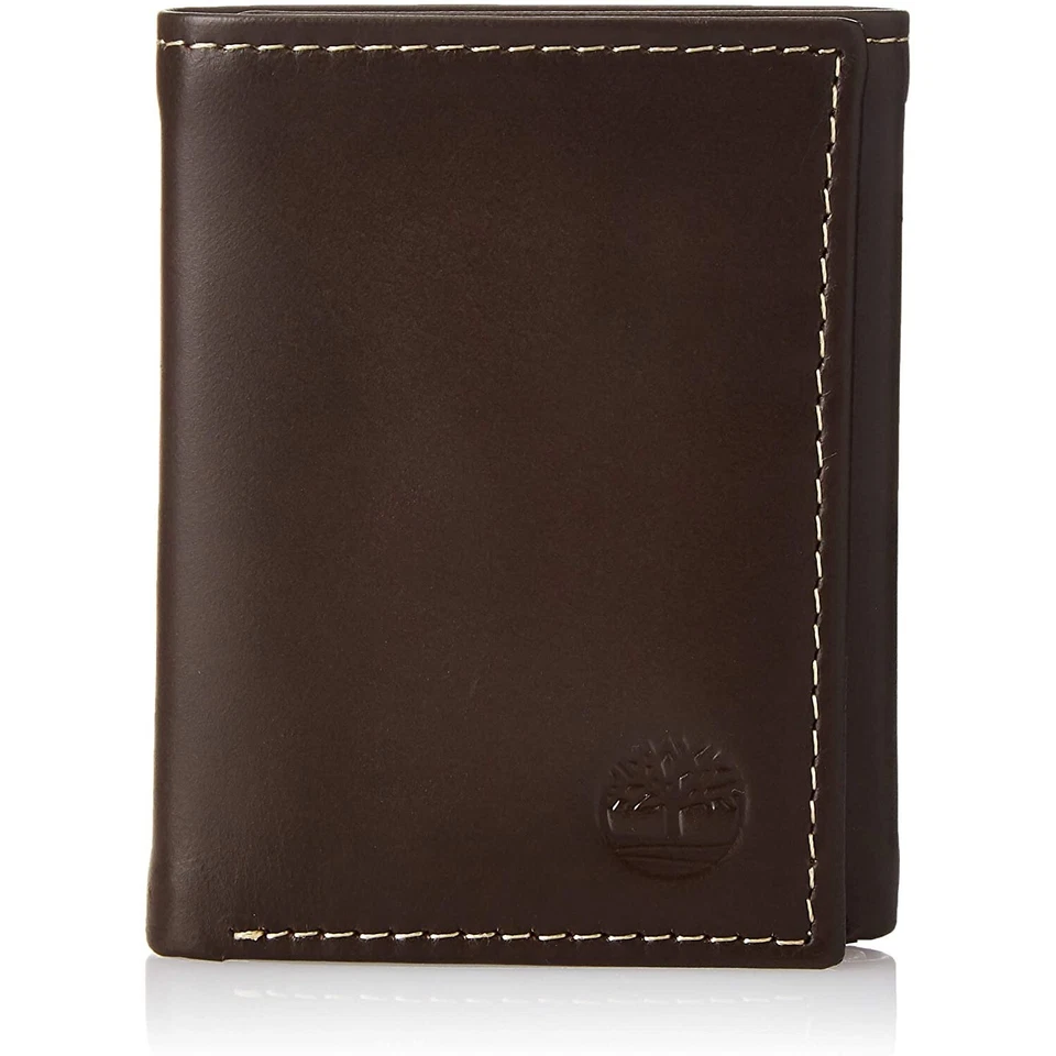 Timberland Men's Wallet Leather Trifold Attached Flip Pocket ID Window - Image 1 of 1
