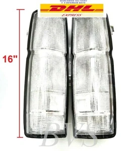CLEAR TAIL REAR LIGHT HOUSING US Model Pair For 86-96 Nissan D21 Frontier BDI925 - Imagen 1 de 6