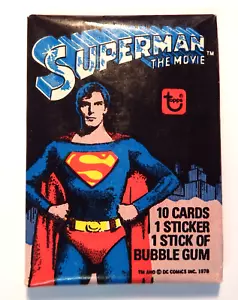 Topps 1978 Superman The Movie sealed wax pack trading gum cards  - Picture 1 of 1