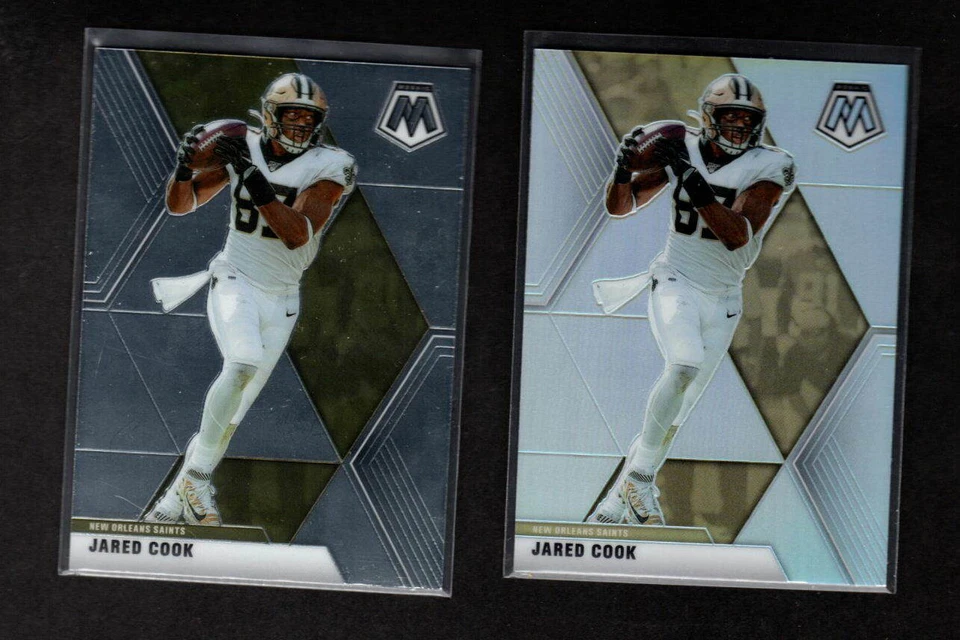 JARED COOK 2020 MOSAIC BASE & PRIZM PARALLEL NEW ORLEANS SAINTS - Image 1 of 1
