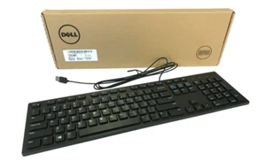 DELL Wired USB Keyboard for Desktop PC KB216-BK-US - Dell P/N RKRON N6RBG - Picture 1 of 1