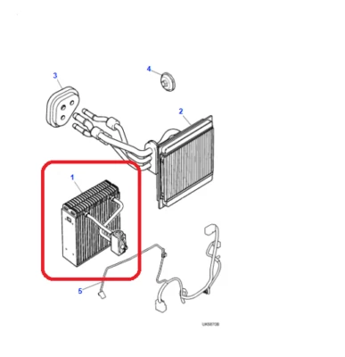 EVAPORATORE RADIATORE CLIMATIZZATORE JAGUAR S-TYPE XR855744 - Image 1 of 4