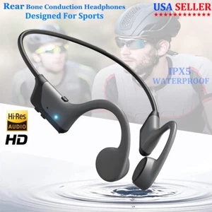 Bone Conduction Open-Ear Bluetooth Sport Headphones Premium Wireless Over-Ear - Picture 1 of 9