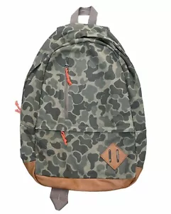 Old Navy | Camouflage Backpack | Army Green | 100% Cotton | One Size - Picture 1 of 12