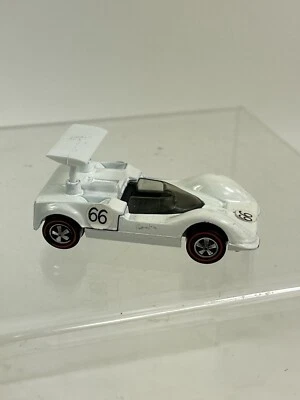 De colección Original 1968 Hot Wheels Redline Blanco Pesado Chaparral 2G ¡Espectacular! Foto 1 de 4