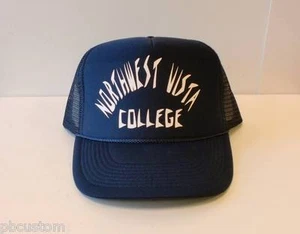 CUSTOM MESH BACK SNAP BACK HAT-NORTHWEST VISTA COLLEGE-NAVY - Picture 1 of 1