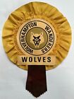 Vintage 1970s Wolverhampton Wanderers Wolves Football Club - 9" Long Rosette