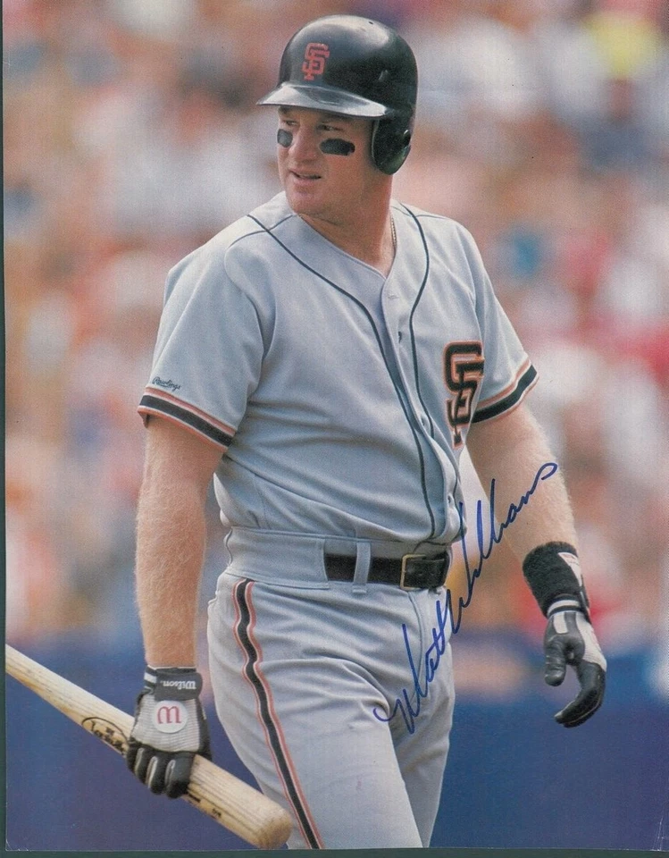 Foto de página de revista firmada/autografiada de Matt Williams Giants 8x10 128704 Foto 1 de 1