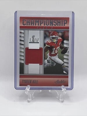 2023 Panini Absolute - Championship Fabric #CF-9 Tyreek Hill Memorabilia Chiefs￼ - Image 1 of 4