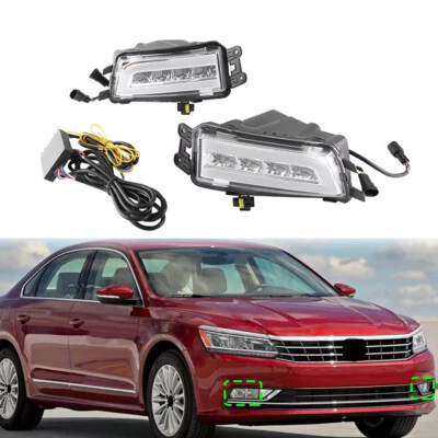Luz antiniebla de conducción diurna LED DRL para Volkswagen Passat 2016-2018 Foto 1 de 4