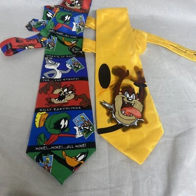 Lote x 2 estampillas vintage de Looney Toons Mania 1996/97 Bugs Bunny Marvin Taz Foto 1 de 4