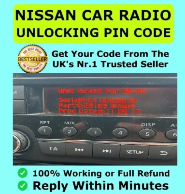 BOSCH ✅ CÓDIGO RADIO NISSAN QASHQAI - JUKE - MICRA - NOTA - NAVARA ¡EN CUESTIÓN DE MINUTOS! ✅