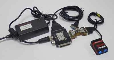 MICROSCAN MINI HAWK FIS-6300-5005G FIXED BARCODE SCANNER+IC-332+IB-131 INTERFACE - Image 1 of 4