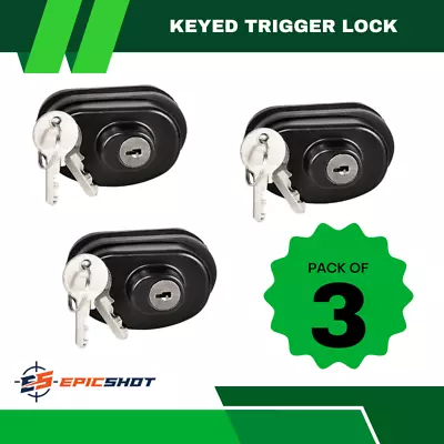 3x Keyed Alike Triggerlock - Fits Pistol Rifle Shotgun - image 1 of 4