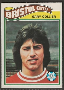 TOPPS-FOOTBALL (ORANGE BACK 1978)-#183- BRISTOL CITY - GARY COLLIER - Picture 1 of 2
