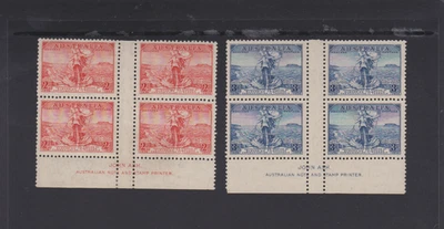 1936 2d & 3d Opening of Cable John Ash Imprint Gutter Blocks 4 (folded) MUH/MINT - image 1 of 2