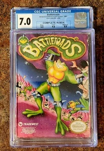 Battletoads (Nintendo NES) CGC Graded 7.0 CIB Complete in Box - Picture 1 of 3