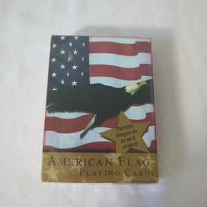 American Flag Playing Cards New Factory Sealed Bicycle Eagle Patriotic Poker - Picture 1 of 4