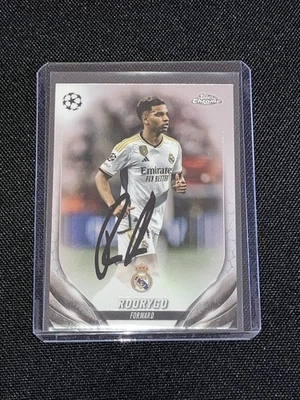 Rodrygo Signed Autograph 2023-24 Topps Chrome UEFA ChL #168 Real Madrid 🇧🇷 - Image 1 of 4