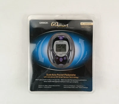 Omron Go Smart Dual-Axis Pocket Pedometer HJ-720ITC PC Version New In Package - Image 1 of 4